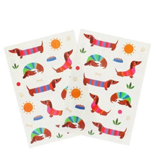 Load image into Gallery viewer, Temporary tattoos - sunny sausage dog
