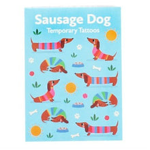 Load image into Gallery viewer, Temporary tattoos - sunny sausage dog

