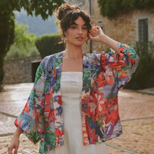 Load image into Gallery viewer, Tropicana kimono - blue
