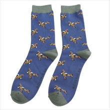 Load image into Gallery viewer, Vintage planes socks - navy
