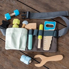 Load image into Gallery viewer, Wooden tools &amp; tool belt playset

