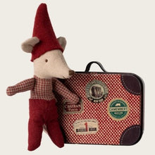 Load image into Gallery viewer, Christmas mouse - baby in suitcase
