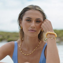 Load image into Gallery viewer, Yellow gemstone necklace
