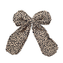 Load image into Gallery viewer, Leopard love frilly bow clip
