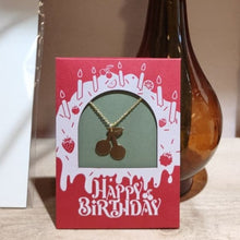 Load image into Gallery viewer, Cherries necklace - birthday
