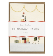 Load image into Gallery viewer, Christmas cards - present pile &amp; Christmas wreath (pack of 10)
