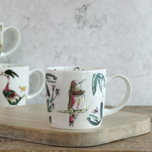 Load image into Gallery viewer, Garden party bird mug
