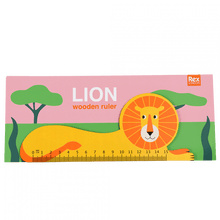 Load image into Gallery viewer, Wooden ruler - lion
