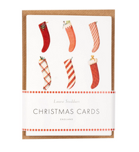Load image into Gallery viewer, Christmas cards (10 pack) - Christmas stockings
