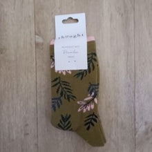 Load image into Gallery viewer, Mabel leaf bamboo organic cotton socks
