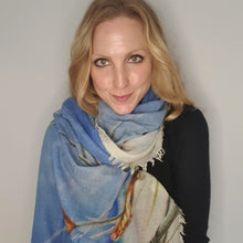 Load image into Gallery viewer, Matty wool digitally printed scarf - left bank
