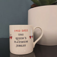 Load image into Gallery viewer, Platinum Jubilee bunting mug
