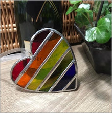 Load image into Gallery viewer, Handmade glass heart - The Alina - medium
