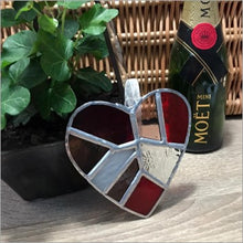 Load image into Gallery viewer, Handmade glass heart - The Azami - medium
