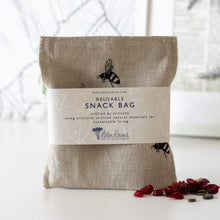 Load image into Gallery viewer, Bee reusable snack bag
