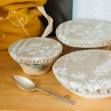 Load image into Gallery viewer, Reusable bowl covers - natural
