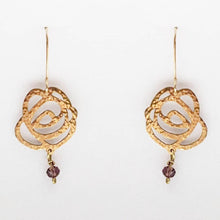 Load image into Gallery viewer, Bespoke Raindrops on Roses jewellery - brass pendant

