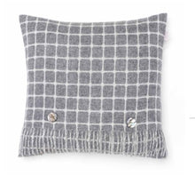 Load image into Gallery viewer, Athens check cushion - grey
