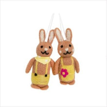 Load image into Gallery viewer, Truly bunny felt rabbit decs - 2 pack
