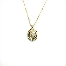 Load image into Gallery viewer, Celestial oval sparkle necklace
