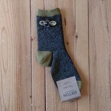 Load image into Gallery viewer, Cheetah luxe socks with bumblebee pin - ivy
