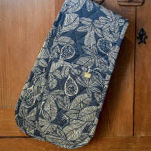 Load image into Gallery viewer, Fig tree tea towels (pack of 2) - dark slate
