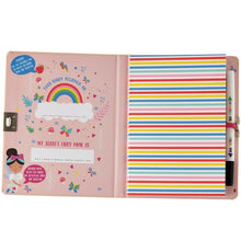 Load image into Gallery viewer, Rainbow fairy top secret lockable diary
