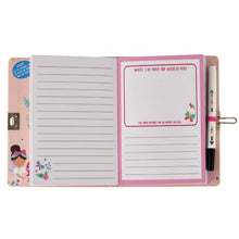 Load image into Gallery viewer, Rainbow fairy top secret lockable diary
