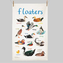 Load image into Gallery viewer, Floaters tea towel
