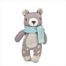 Load image into Gallery viewer, Fred the bear knitted toy
