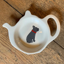 Load image into Gallery viewer, A fabulous tea bag dish for all French Bulldog lovers. Presented in its very own kraft gift box to make the perfect present.
