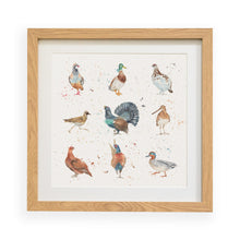 Load image into Gallery viewer, The British Collection:  game birds framed print
