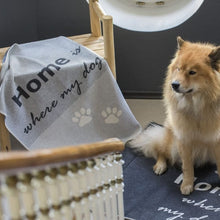 Load image into Gallery viewer, Pet blanket - home is where my dog is
