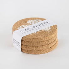 Load image into Gallery viewer, Cork placemat or coaster set - hydrangea

