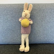Load image into Gallery viewer, White bunny with ochre skirt &amp; jacket - large
