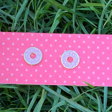 Load image into Gallery viewer, Donut enamel earrings
