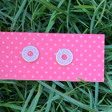 Load image into Gallery viewer, Donut enamel earrings
