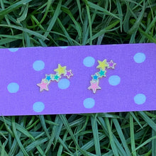 Load image into Gallery viewer, Stars enamel earrings
