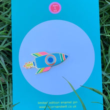 Load image into Gallery viewer, Rocket enamel pin
