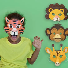 Load image into Gallery viewer, Create your own jungle animal masks
