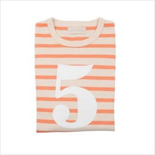 Load image into Gallery viewer, No 5 T-shirt - peaches &amp; cream breton
