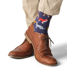 Load image into Gallery viewer, Socks - dogs - navy
