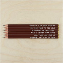 Load image into Gallery viewer, Pencil set - only music can save us

