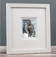 Load image into Gallery viewer, Owl small framed print
