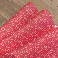 Load image into Gallery viewer, Patterned paper pear halves permanent rose
