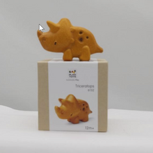 Load image into Gallery viewer, Wooden triceratops
