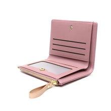 Load image into Gallery viewer, Compact purse with rose gold stars - pink
