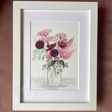 Load image into Gallery viewer, Purple haze original watercolour framed painting
