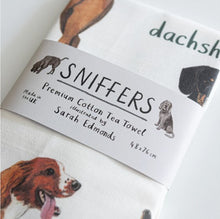 Load image into Gallery viewer, Sniffers tea towel
