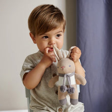 Load image into Gallery viewer, Baby threads bunny rattle

